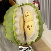 Durian Fruit Smiley Seeds Plushie (30 cm) - Bear Hugs