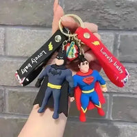 Dynamic Batman & Superman 3D Keychain - Bear Hugs
