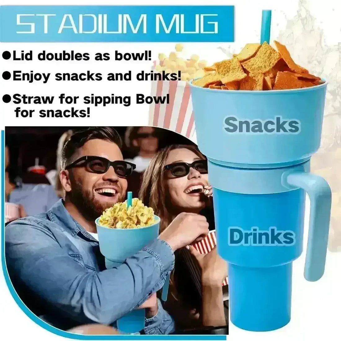 Eat & Drink Stadium Tumbler (34 oz) - Bear Hugs
