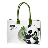 Eco-Chic Felt Tote Bags - Bear Hugs