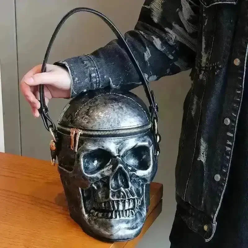 Edgy Punk Skull Mini Bag - Bear Hugs