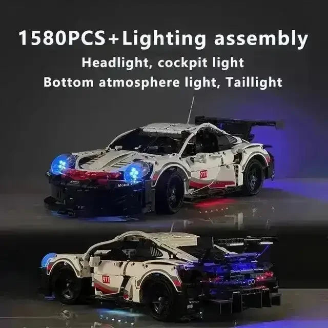 Electric Sports RC Car Model Building Block Set - Bear Hugs