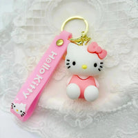 Elegant Hello Kitty 3D Keychain - Bear Hugs