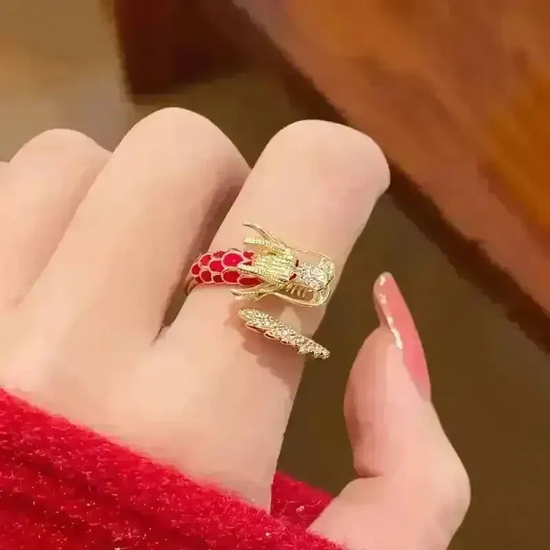Enchanting Dragon Year Zodiac Ring - Bear Hugs