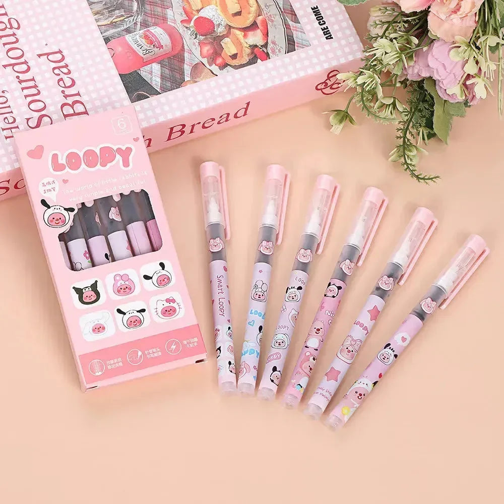 EnerGlide Smooth Gel Pen (Set Of 6) - Bear Hugs