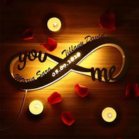 Eternal Infinity Personalised Couple Light - Bear Hugs