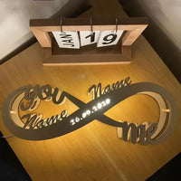 Eternal Infinity Personalised Couple Light - Bear Hugs