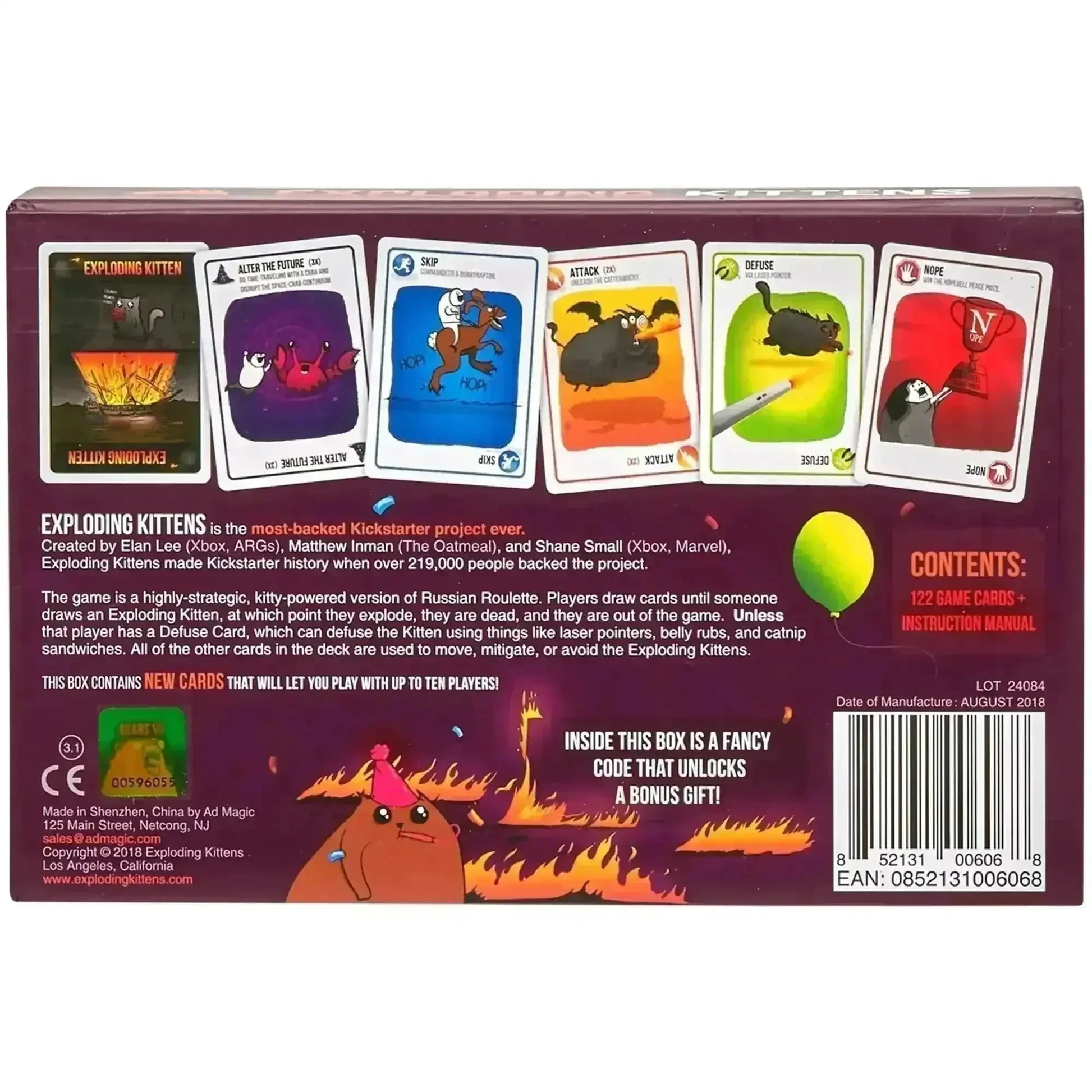 Exploding Kittens Card Game - Bear Hugs