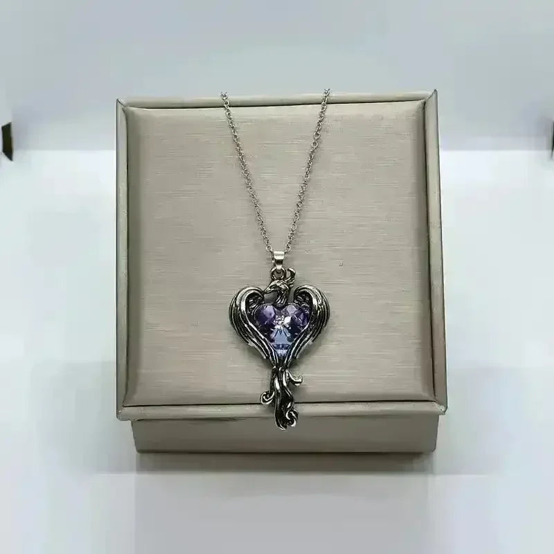 Exquisite Phoenix Heart Pendant - Bear Hugs