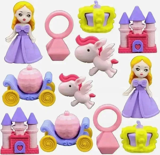 Fairytale Fancies Eraser Set (Pack of 12) - Bear Hugs