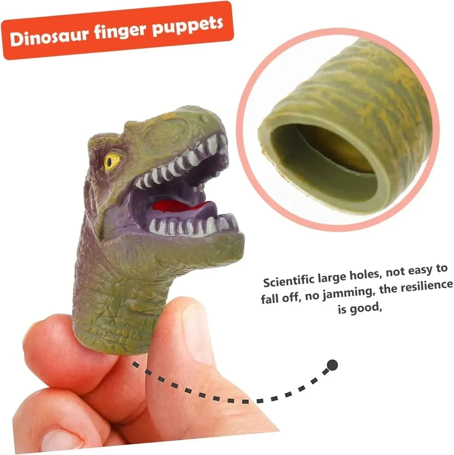 Fancy Dinosaur Finger Puppets - Bear Hugs