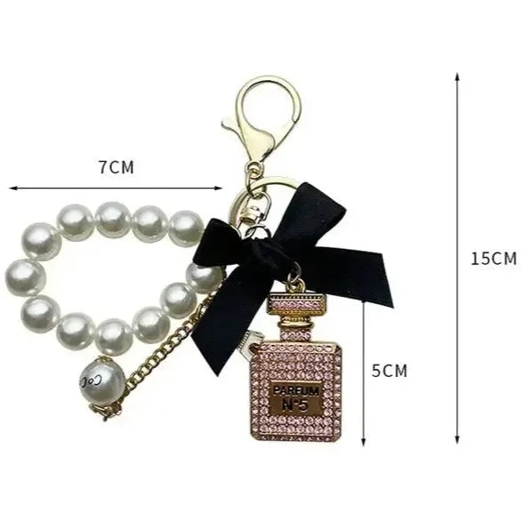 Fancy Looking Perfume Bottle Keychain - Bear Hugs