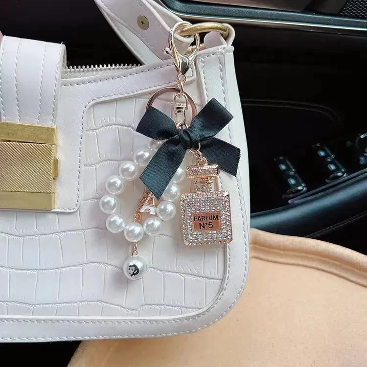 Fancy Looking Perfume Bottle Keychain - Bear Hugs