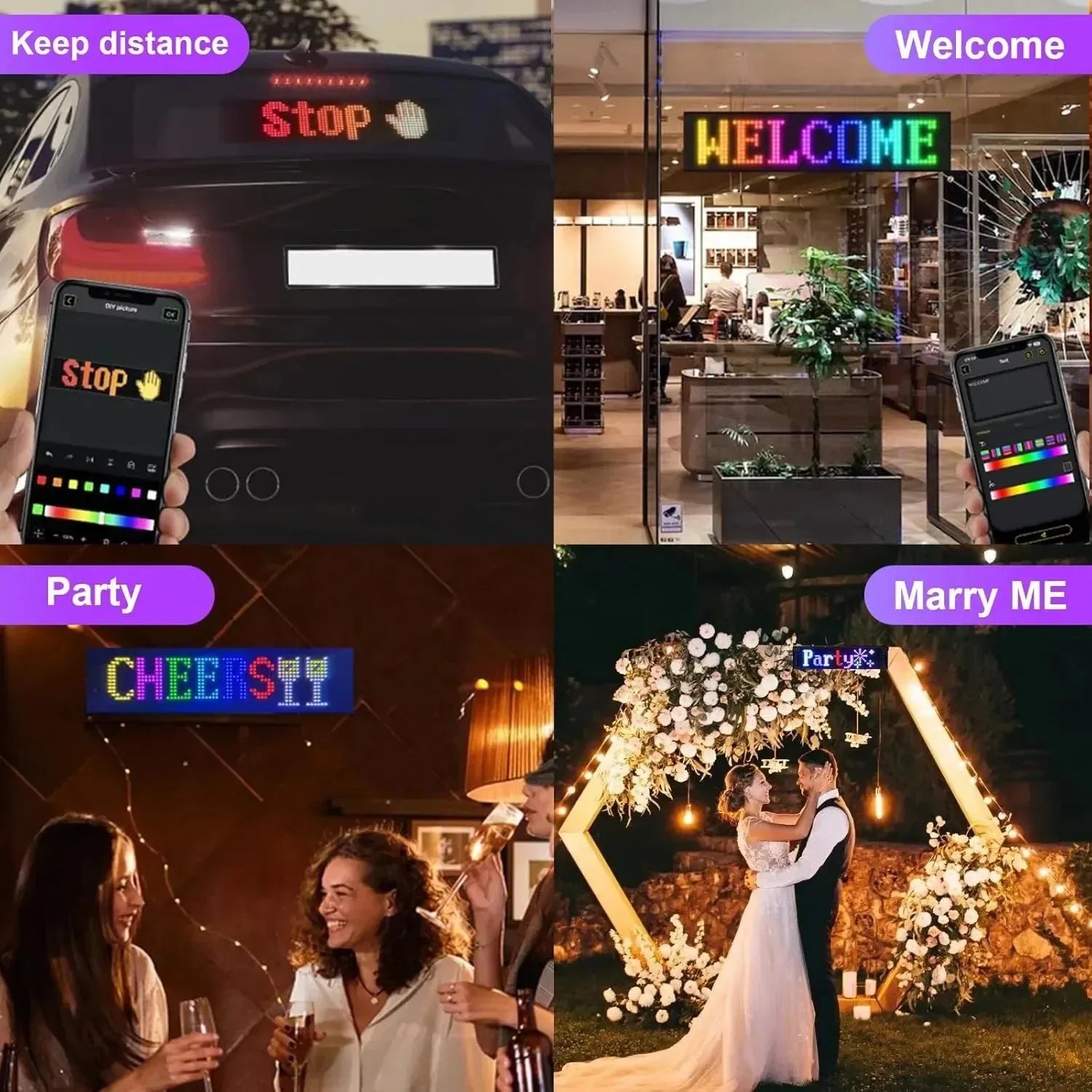 Fancy Programmable Car LED Strip - Bear Hugs