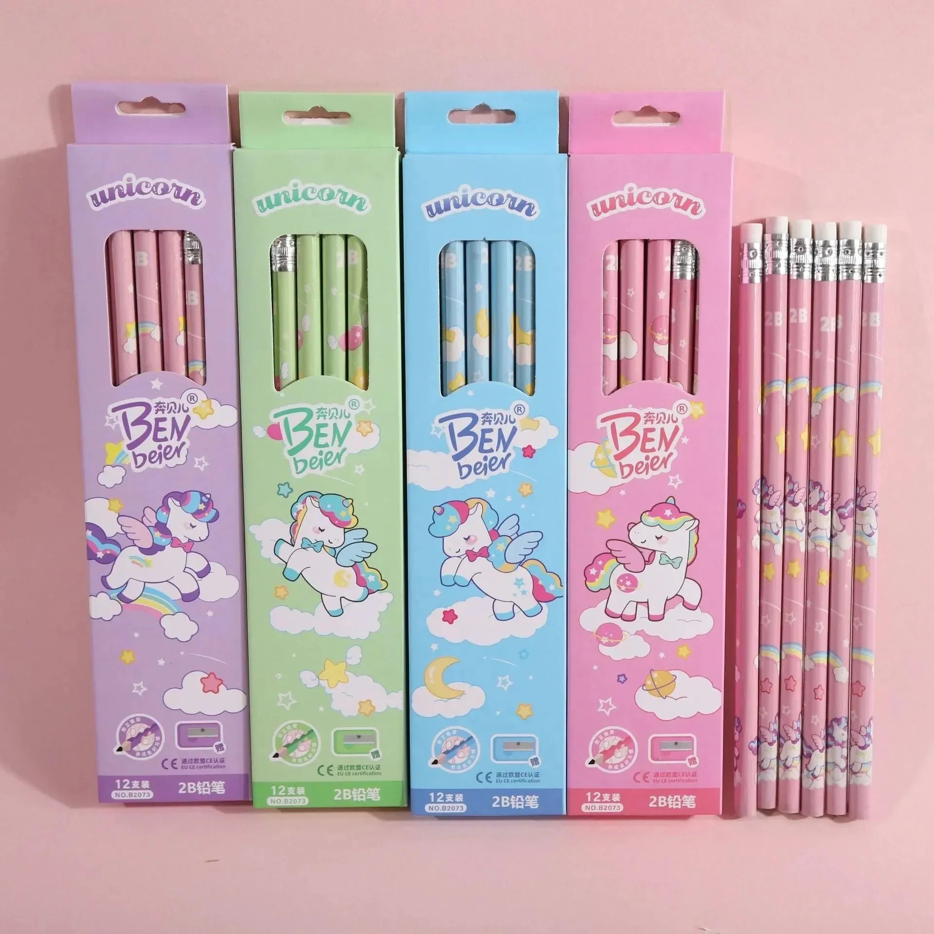 Fantasy Forest Cartoon Pencil Set - Bear Hugs