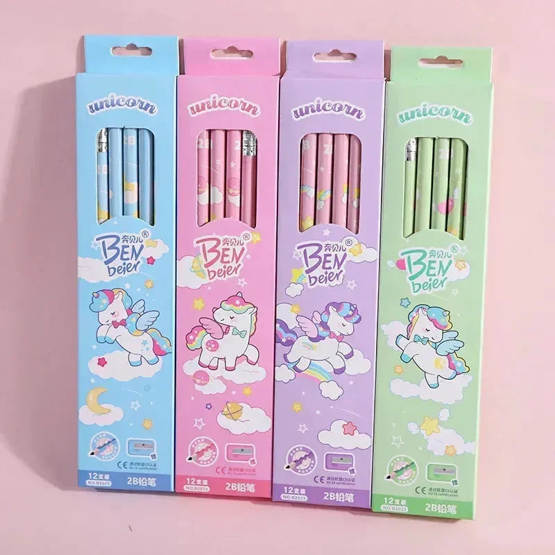 Fantasy Forest Cartoon Pencil Set - Bear Hugs