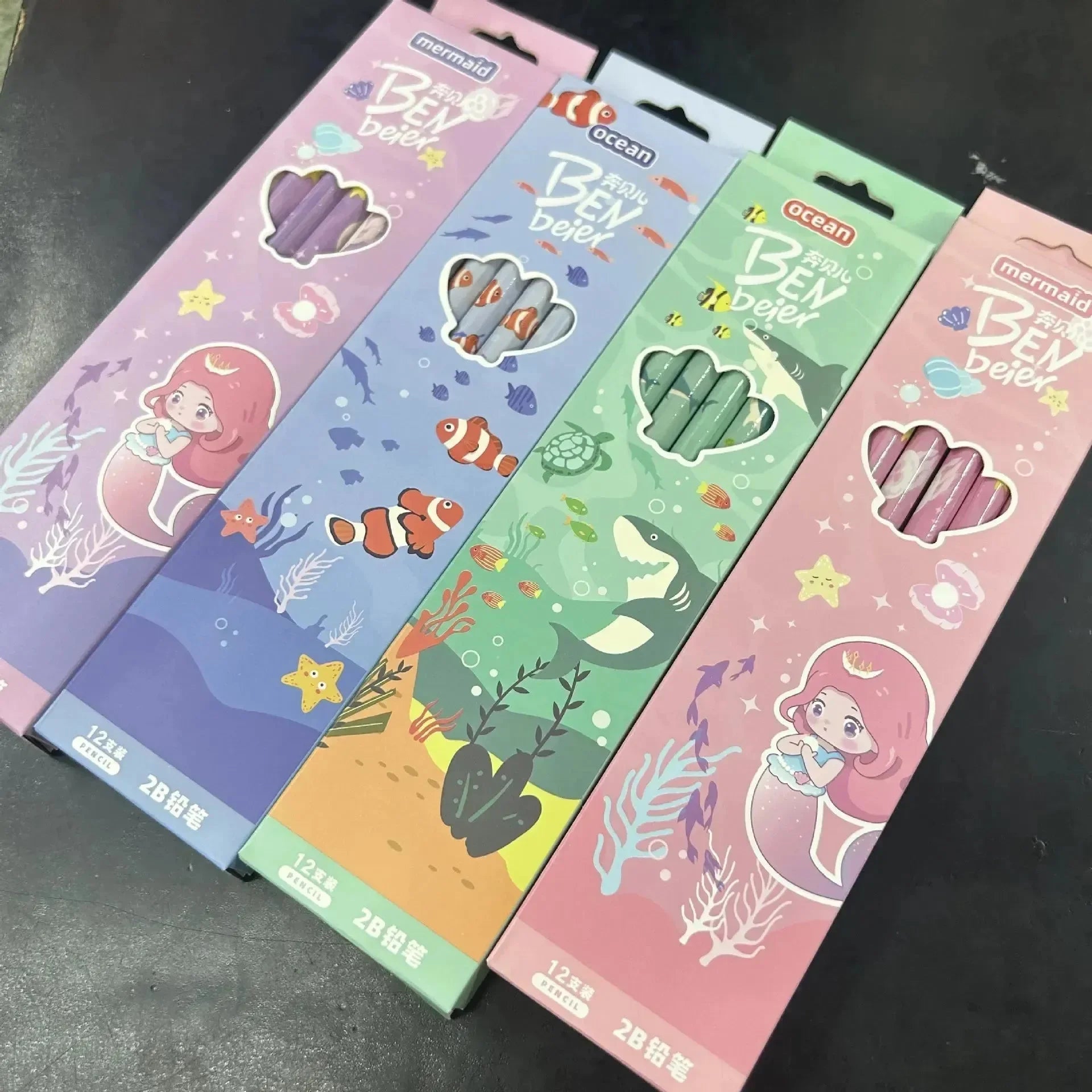Fantasy Forest Cartoon Pencil Set - Bear Hugs