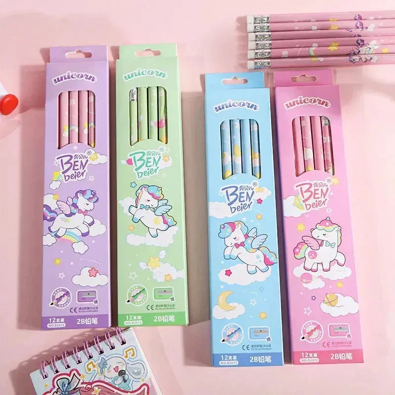 Fantasy Forest Cartoon Pencil Set - Bear Hugs