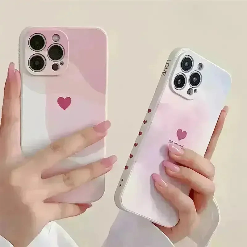 Fashion Rainbow Heart Phone Case (For iPhones) - Bear Hugs