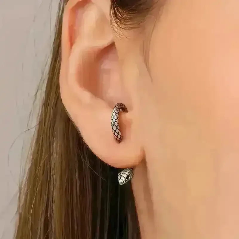 Fashionable Curvy Snake Earrings - Bear Hugs