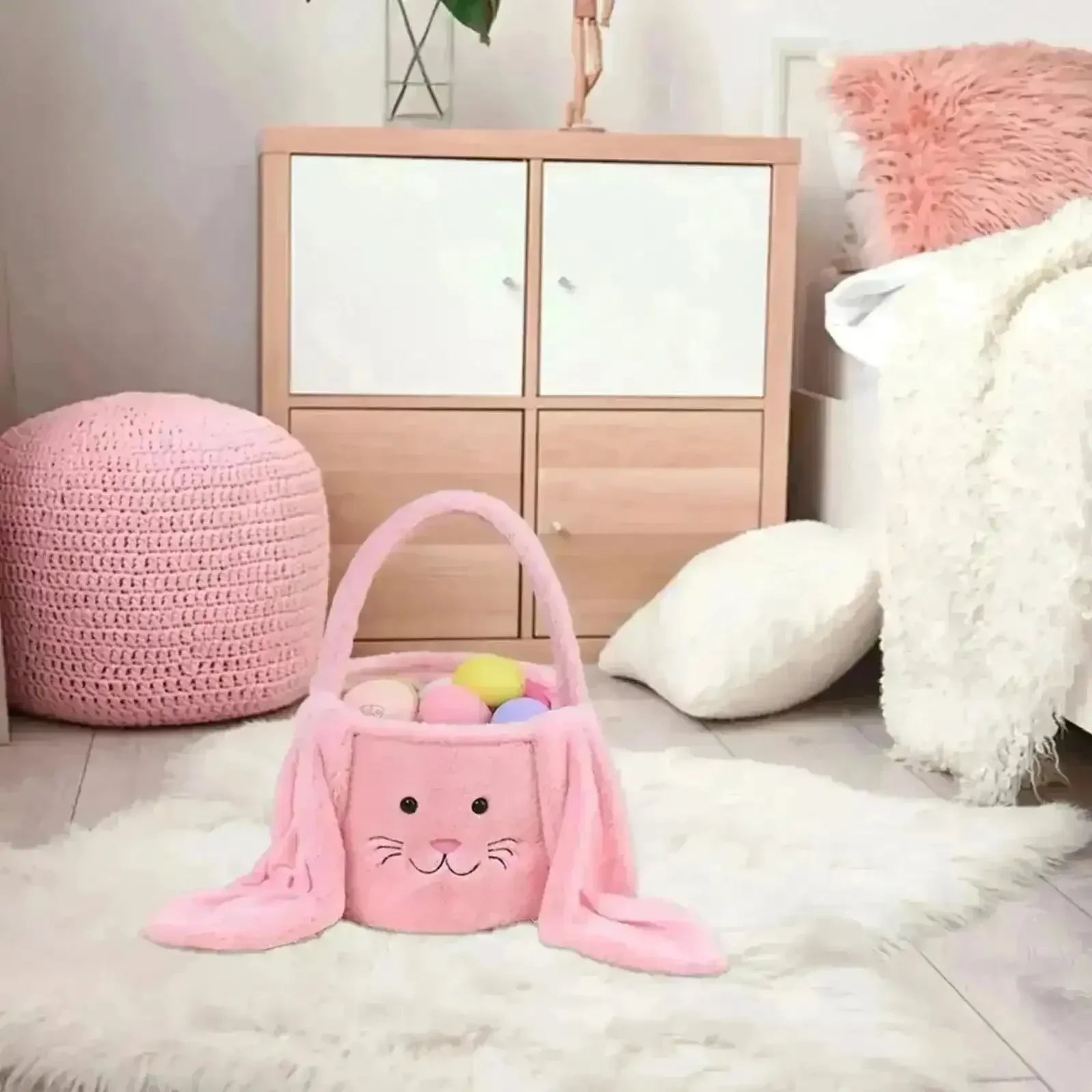 Floppy Ear Easter Bunny Basket - Bear Hugs