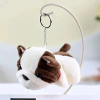 Fluffy French Bulldog Plush Keychain - Bear Hugs