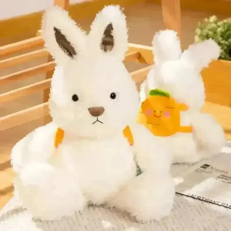 Fluffy Rabbit Carrot Backpack Plush Toy - Bear Hugs