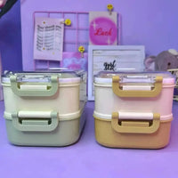 Foodie Double Layer Lunch Box - Bear Hugs