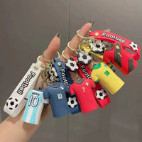 Football World Cup Jersey 3D Keychain - Bear Hugs