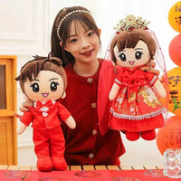 Forever & Always Wedding Couple Dolls - Bear Hugs