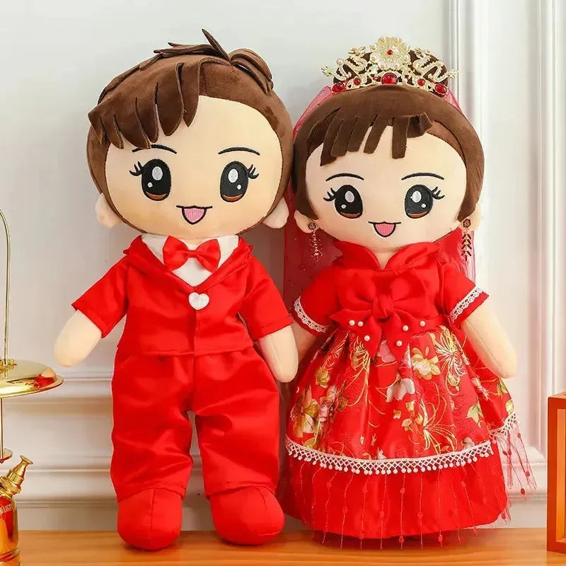 Forever & Always Wedding Couple Dolls - Bear Hugs