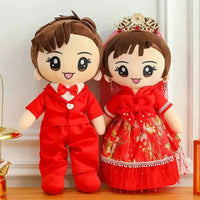Forever & Always Wedding Couple Dolls - Bear Hugs