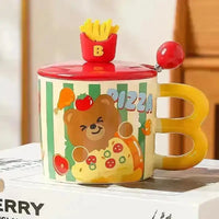 French Fries Bear Ceramic Mug (400 ml) - Bear Hugs