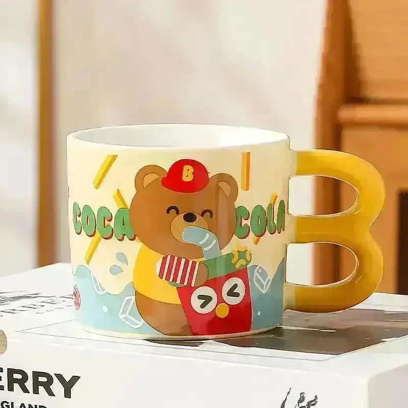 French Fries Bear Ceramic Mug (400 ml) - Bear Hugs