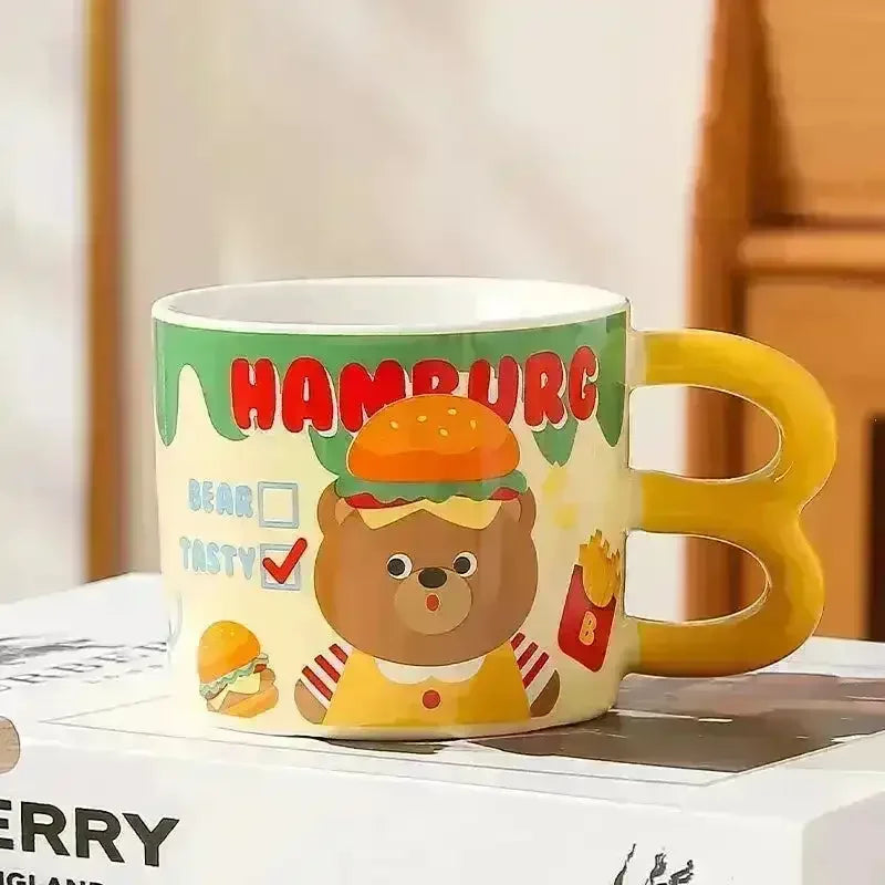 French Fries Bear Ceramic Mug (400 ml) - Bear Hugs