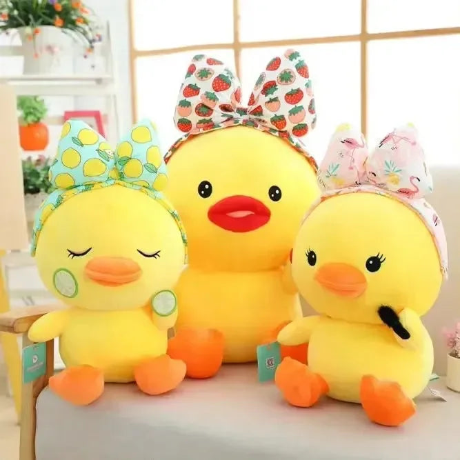 Fruity Bow Duck Plush Toy (30 cm) - Bear Hugs