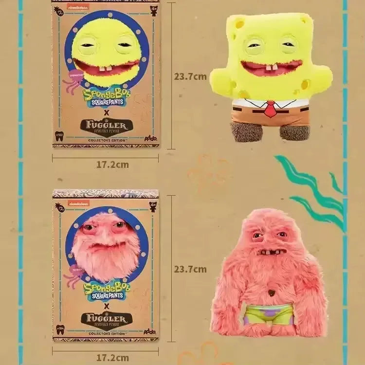 Fuggler Spongebob & Patrick Star Plushies (22 cm) - Bear Hugs