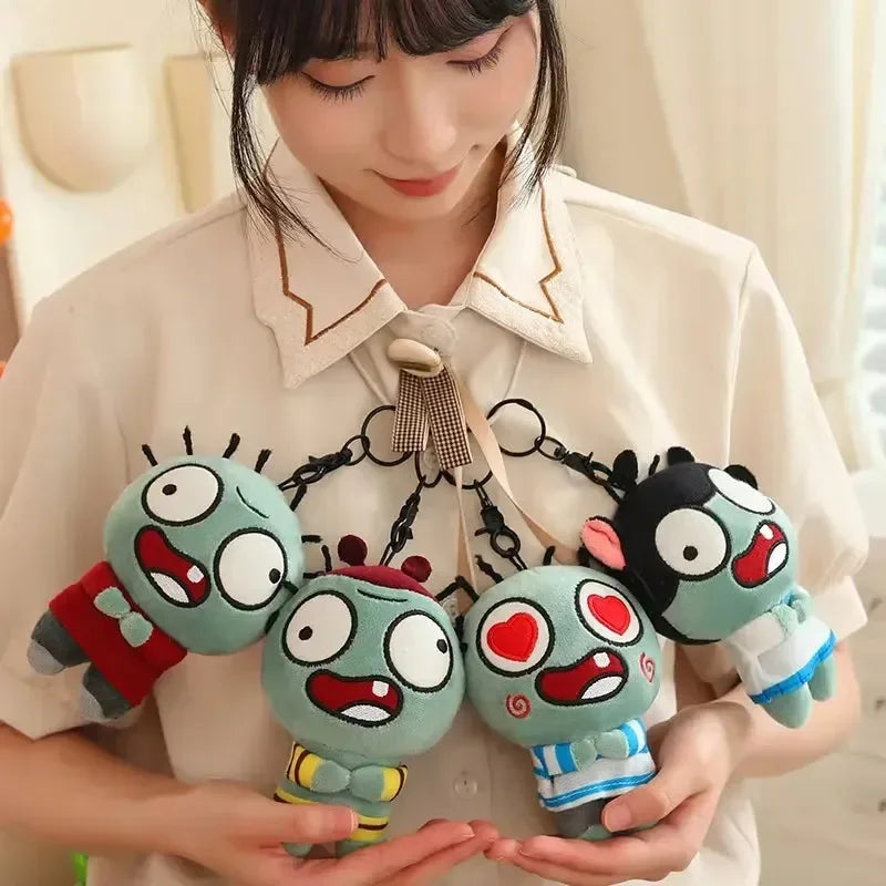 Funny Cartoon Zombie Plush Keychain - Bear Hugs