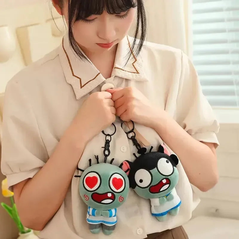 Funny Cartoon Zombie Plush Keychain - Bear Hugs
