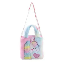 Fur Unicorn Cross Body Shoulder Hand Bag - Bear Hugs