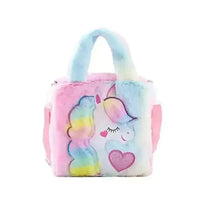 Fur Unicorn Cross Body Shoulder Hand Bag - Bear Hugs