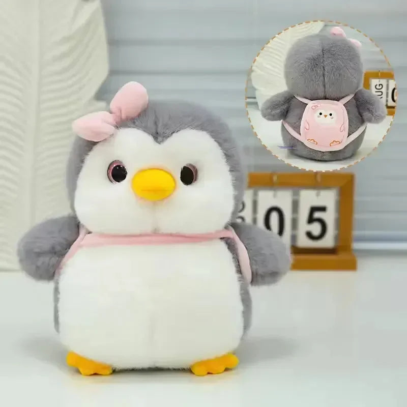 Furry Backpack Penguin Plush Toy (30 cm) - Bear Hugs