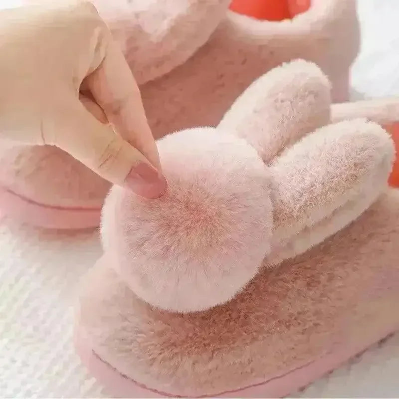 Furry Bunny Plush Indoor Shoes - Bear Hugs