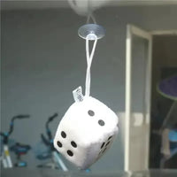 Fuzzy Fortune Plush Dice Keychain - Bear Hugs