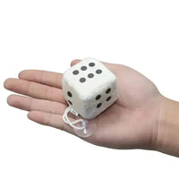 Fuzzy Fortune Plush Dice Keychain - Bear Hugs