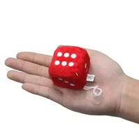 Fuzzy Fortune Plush Dice Keychain - Bear Hugs