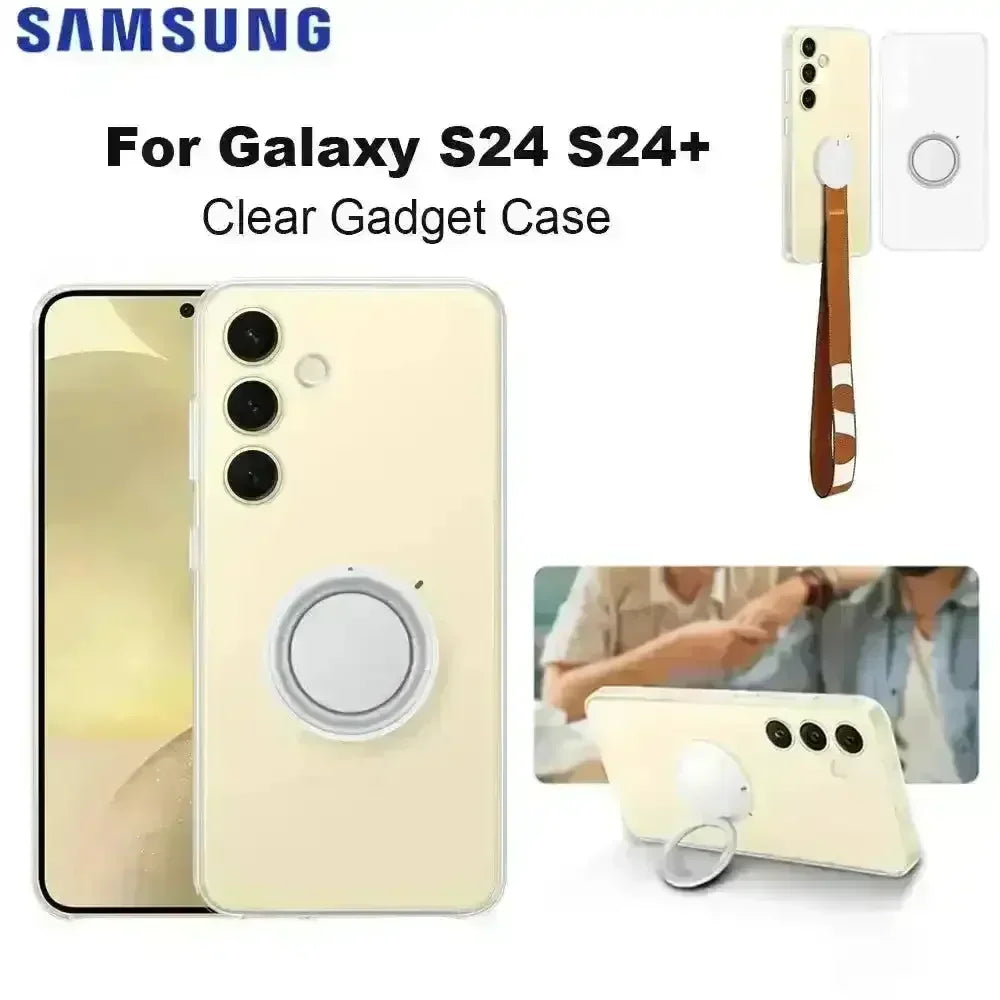 Galaxy Clear Ring Gadget Case (For Samsung) - Bear Hugs