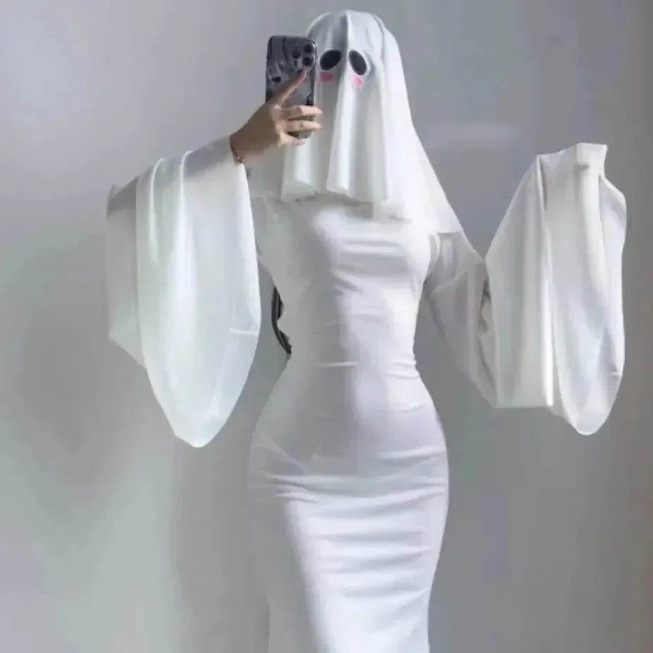 Ghostly Grace White Ghostess Costume - Bear Hugs