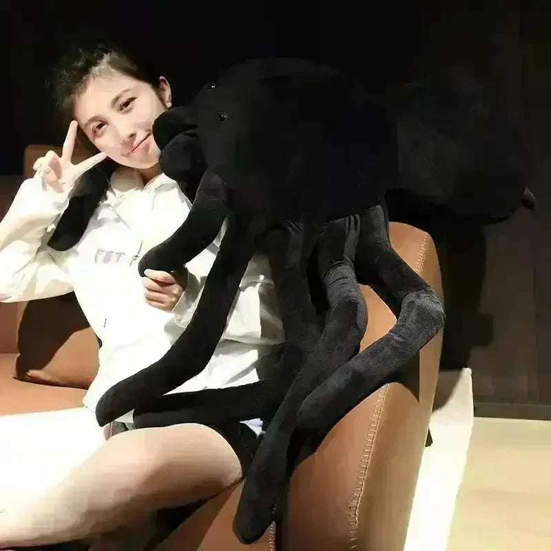 Giant Creepy Black Spider Plush Toy - Bear Hugs