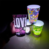 Glow & Go LED Party Cups (12 oz) - Bear Hugs